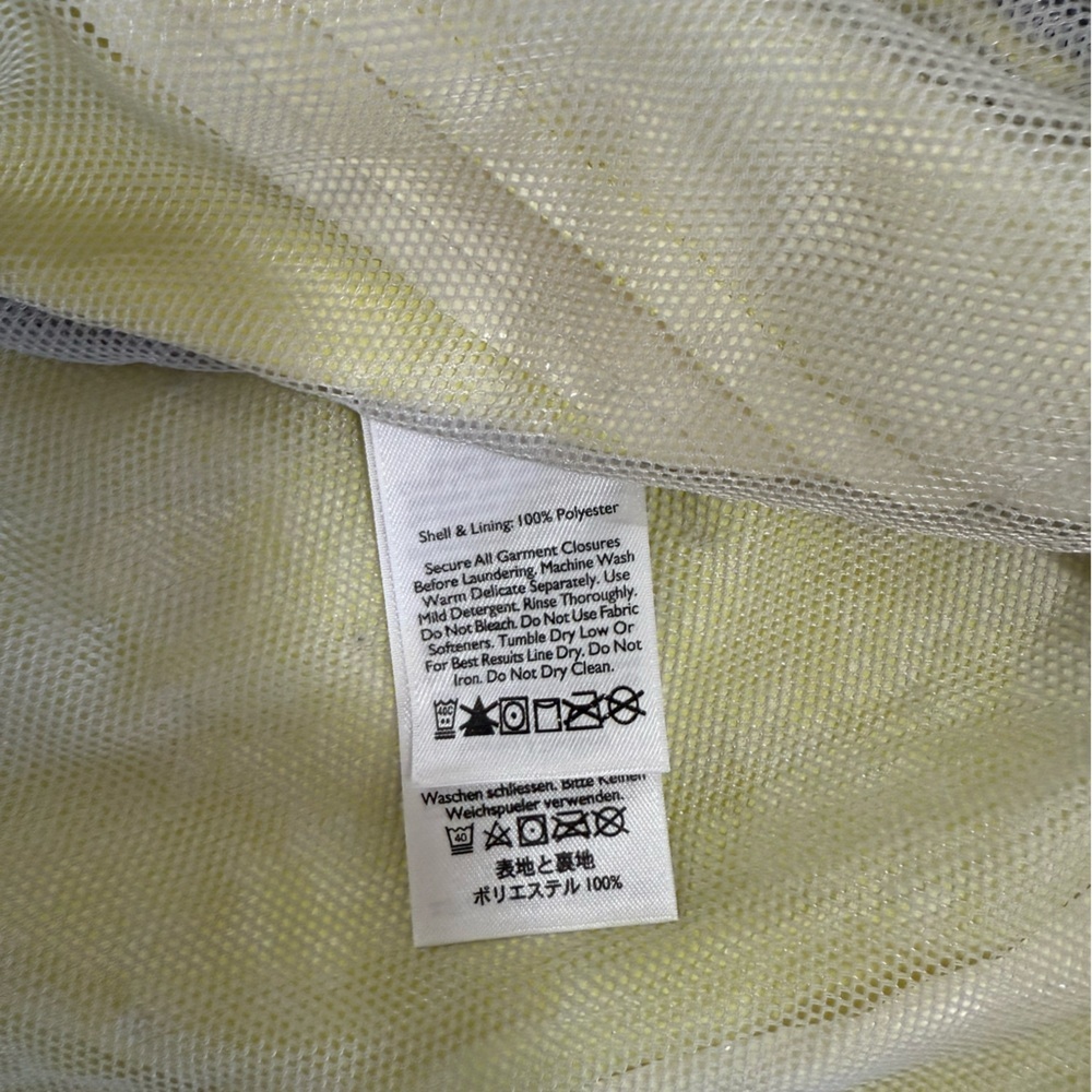 Eddie Bauer Bright Yellow WaterProof Hooded Rain Jacket Size Medium - Picture 6 of 14